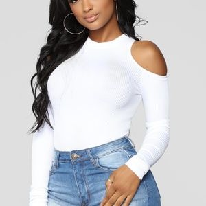 Emery cold shoulder Bodysuit top